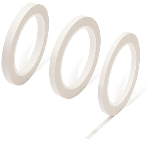 Foyods 3 Rolls 72 Yards Glass Aid Tape Window Tint in 3 Sizes, 0.26 0.32 0.40 Pinstriping Tape, Window Tint Tools Vinyl Cutting Tape for Window Tint DIY Car Auto Paint School Gym Marking Floor