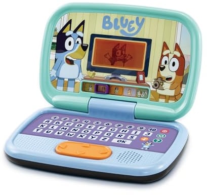 VTech Ordinateur portable d'activités Bluey - Jouets éducatifs pour enfants - Ordinateur d'apprentissage