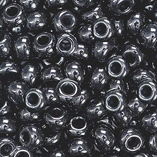 Gütermann / KnorrPrandell 3102610 - Indianerperlen opak 5mm schwarz, 17 g/Dose