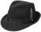 Stetson Elkader Trilby Filzhut Damen/Herren - Hut aus Wollfilz (Asahi Guard) - Wollfilzhut wasserabweisend - Fedora schmutzabweisend - Trilbyhut Sommer/Winter schwarz M (56-57 cm)