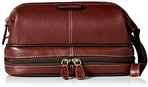 Dopp Men's Country Saddle Travel Kit with Bonus Items-Leather, Brown, One Size