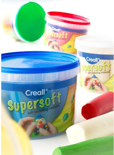 Softknete - HAVO 25012 - Creall supersoft Knete 1.750g, grün - weiche Knete, Kinderknete - Modellieren, Kneten
