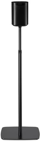 Flexson Adjustable Floor Stands for Sonos One, One SL and Play:1 - Black (Pair)
