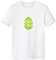 DIYthinker Ostern Religion Christentum Festival Grün gefärbtes Ei Design-Kultur Illustration Muster Rundhals Weißen T-Shirt XX-Large Gruen/Weiss