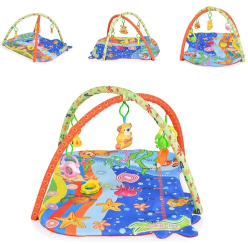 Moni Spielbogen Baby Like 143A, Unterwasserwelt, 5 Spielsachen, Wachstumsskala