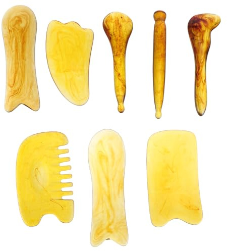 Healifty Gua Sha Set Massage Schaber Bord 9.5X5.5Cm Massageset Für Akupunktur Therapie Und Triggerpunkt Behandlung