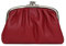 Hexagona - Porte-Monnaie - pour Femme - Collection Coconuts - Carmin - Cuir d’Agneau