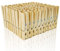 MCE-Commerce Mollette, Legno di Betulla, Naturale, 72 mm