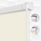 SMONTER 100% Blackout Waterproof Fabric Window Roller Shades Blind, Thermal Insulated,UV Protection,for Bedrooms,Living Room,Bathroom,The Office, Easy to Install 71CM W x 200CM L(Beige)