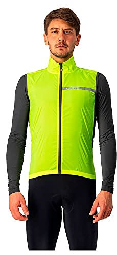 Castelli Chaleco elástico Squadra amarillo flúor/gris oscuro, XS
