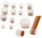 24 Stück Stuhlbeinkappen Filz, Schutzkappen Für Stuhlbeine, Stuhlbeinschoner, Fusskappen, Anti Kratzer Und Lärm, Silikon Stuhl Bein Caps Füße Pads, Für Tische Stühle (Nr. 11,Transparent)