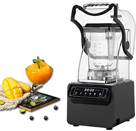 Blender Professionnel 1800W avec Vitesses, Smoothie, Milk-Shake, Gaspacho, Soupe, 1000ML en Verre Blender Smoothie Maker, 26,000TR/min pour Smoothie, Milk-Shake et Ice-Crush,Gris