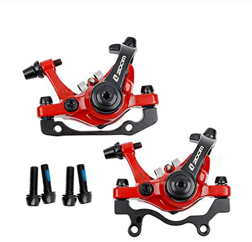 Ykpoo Zoom - Freni per sistema di bicicletta, adattatore a disco posteriore, pinza meccanica per MTB, scooter elettrico, freno da discoteca, 160 mm, DB680 (rosso)