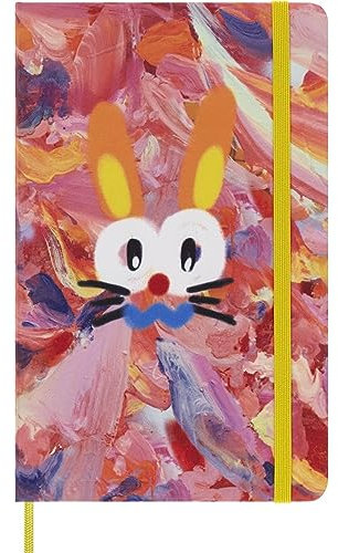 Moleskine Notizbuch - Jahr des Hasen, Large/A5, Liniert, Fester Stoffeinband, Angel Chen