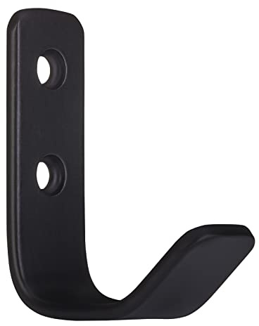 SOTECH Kleiderhaken ALBA echt Edelstahl 58 x 20 mm schwarz matt | Garderobenhaken Haken von SOTECH