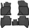 WALSER XTR Gummi Fussmatten Auto für Toyota Hilux 8 Pick-Up Double Cap 2015-Heute, 100% passgenaue Auto Fußmatten, robuste Universal Fußmatte Auto, Gummimatten Auto