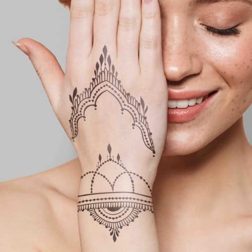 MyJagua Tattoo • Niya | 1-2 Wochen Tattoo | Auf Pflanzenbasis | Hautverträglich | Wasserfest | Neue Tattoo Technologie | Kein Klebe Tattoo | Henna Style