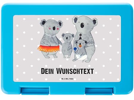 Mr. & Mrs. Panda Personalisierte Brotdose Koala Familie - Personalisierte Geschenke, Kinder, Opa, Lunch box, Papa, Mama, Snackbox, Familienleben,