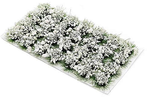 HAOBIN 1 Schachtel Modellbau Gras MäRklin Miniatur Deko Modellbau ZubehöR Architektur ZubehöR Modellbau Landschaft Tabletop GeläNde MäRklin Verwendet FüR DIY Eisenbahn Landschaft Garten deko (weiß)