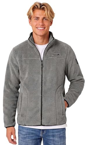 Arctic Seven Herren Fleecejacke (S-3XL) - Leicht, Flauschig, Atmungsaktiv, Hoher Kragen, Übergangsjacke Warme Jacke Männer - AS-335