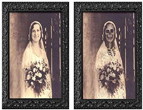 Rattan Blumentopf 3D-Wechselgesicht Scary Portraits Türrahmen Schaukel Halterung (A, One Size)