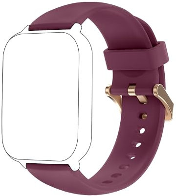 RUIMEN Bracelet de rechange en silicone pour montre intelligente 22 mm H1 D1 (violet)