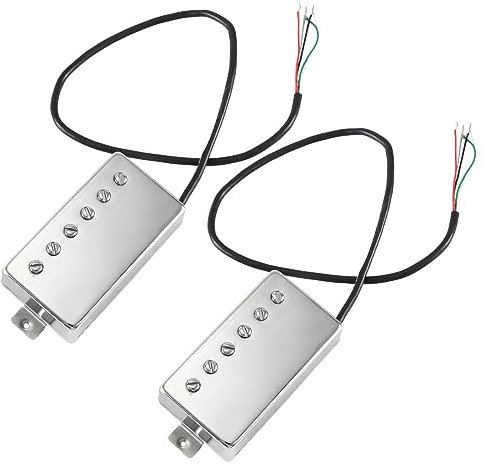 Alnico Humbucker-Tonabnehmer-Set, Chrom, Steg- und Hals-Tonabnehmer, kompatibel mit LP-Gitarrenzubehör, 5 Stück
