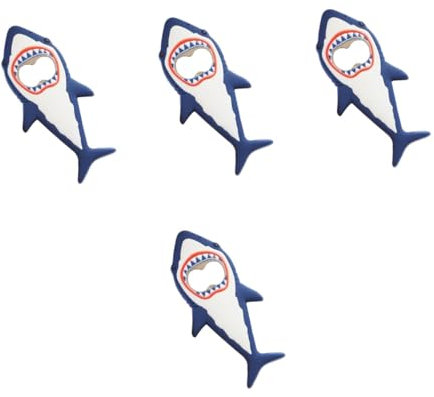 Cabilock Lot De 4 Décapsuleurs Magnétiques En Forme De Requin Pour Soirées À Thème Robustes Et Sûrs Pour Un Usage Quotidien