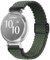 GIOPUEY Armband Kompatibel mit Garmin Lily 2, Geflochtenes Nylon Armband [Unisex] elastisch Ersatzarmband - Green