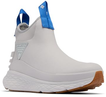 Columbia Men's PFG Pro Sport Boot, Grey Ice/Vivid Blue, 11 Regular