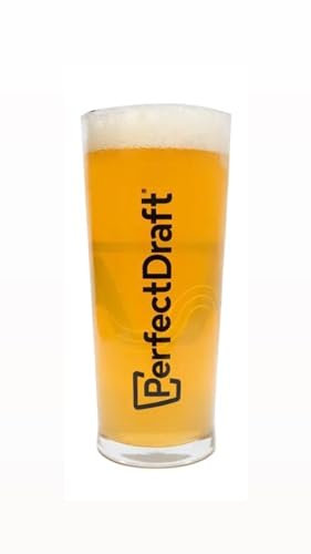 PerfectDraft Offizielles Pint-Glas, nukleiert, 568 Milliliter, Klassiker, Zuhause, Wiederverwendbar