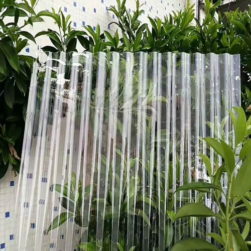 Wellbahn Dachbleche,1mm 5pcs Dick Dachplatten Für Garagenschuppen, Isolierende Wellbahn, FRP-Tageslichtplatten, Für Das Ersetzen Auf Carport Vordach Gewächshaus,1mm,Wetterfest Kammerplatten(35*71in)