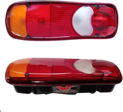 Links Rückleuchten Rücklicht Heckleuchten Glühbirne Hallo für Renault Master,Peugeot Boxer,Volvo,Scania,VW Transporter T5 T6,Opel Movano Pritsche E-MARK mit Steckdose