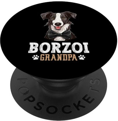 Borsoi Opa Hundeliebhaber Borsoi Hund Vatertag PopSockets mit austauschbarem PopGrip