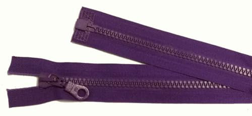 Reißverschluß Kunststoff teilbar für Jacken 75 cm violett