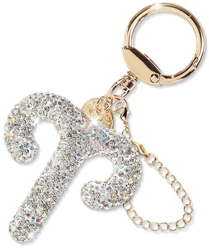 ZVRSUA Silber Strasssteine Glitzer Schlüsselanhänger Sternzeichen Damen Schlüsselanhänger Auto Taschenanhänger Damen Personalisiert Geschenke für Frauen (Silber Widder)