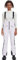 ALSOGO Damen Snow Bibs Isolierte wasserdichte Winddichte Skihose Overall Winter Snowboarding Hose Warmhalten Bequem Weiß M