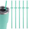 5pcs Silicone Straw for Yeti Rambler 30/20/10oz，Reusable Straws for Yeti Tumbler with Magslider Lid ，Yeti Accessories，Replacement Straws，BPA Free (Green)