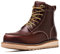SL-Saint Fatto a mano punta morbida Moc Toe impermeabile buon anno stivali 6'' classico in pelle pieno fiore (Rosso-Marrone Zeppa Suola, Adulto, Uomo, 48, Numero, Sistema Taglie Calzature EU, Media)