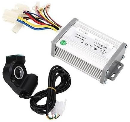 QASULER 36V 1000W Elektro-Fahrrad-Umrüstsatz Daumengasgriff Bürstenmotor Controller Scheinwerferschalter Kit Steuerung für Elektroroller
