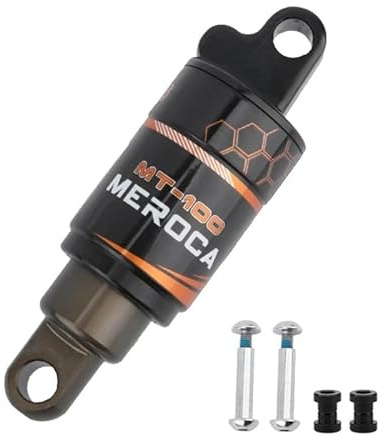 HESHUWEN Fahrrad DäMpfer 125mm / 150mm / 165mm / 190mm Mountainbike Feder Hinterrad Stoßdämpfer Luftkammer MTB Faltrad Stoßdämpfer FahrraddäMpfer Komponenten(125mm 850lbs)