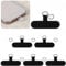 Bremorou 12 Stück Handykette Halterung Handy Lanyard Handykette Universal Handyband Patch mit Metallring für Kette Phone Strap Anhänger Schwarz Transparent