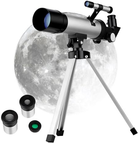 DOITOOL Teleskop Für Erwachsene Verstellbares Stativ Für Astronomie Refraktorteleskop Zur Sternenbeobachtung Tragbar Mit Schnellverschluss Für Beobachtungen