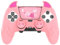 PlayVital Coque pour ps5 Edge Grip Manette avec Protection Joystick pour ps5 Edge Controller Accessoires & Autocollant Pavé Tactile,Housse Silicone Antidérapant Cover Skin-Rose,Démon Mignon