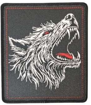 Tactical Moral Cloth Patch Wolf Head Klett Patch Witzige taktische Patches für Rucksäcke, Uniformen und Jacken!