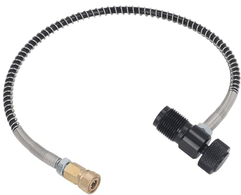 Garosa Schnellfülladapter, G5/8-Gewindeanschluss aus Aluminiumlegierung, Hochdruck-CO2-HPA-Befüll- und Übertragungsset für Paintball-Tanks und Luftgewehre