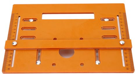 Wakects Cutting Machine Base Plate, Engineering Plastics Circular Saw Base Plate 90° Flat 45° Oblique Cutting 5mm with Accessories for 4in and 5in Motors