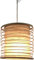 GURU SHOP Faltbarer Lampenschirm/Deckenlampe/Deckenleuchte Malai 30, Handgemacht in Bali, Baumwolle - Weiß, 30x25x25 cm