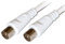 Aptii Coaxial TV Aerial Cable Plug to Plug Fly Lead White 4m
