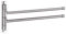 BTSKY™ New Wall-Mounted Stainless Steel Bathroom Kitchen Towel Rack Holder with Extra Long 2 Bars Swivel Bars